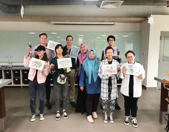 图2:应用外语(马来语)专业学生留学马来西亚——课堂活动